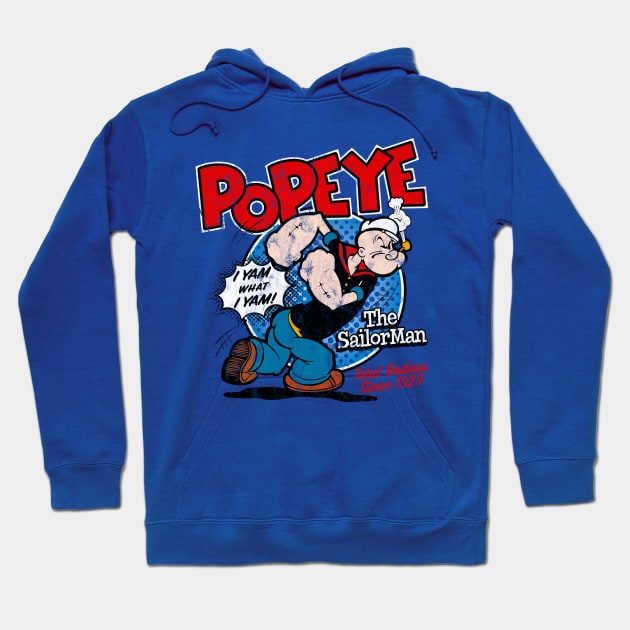 Popeye The Sailor Hoodie by Alema Art